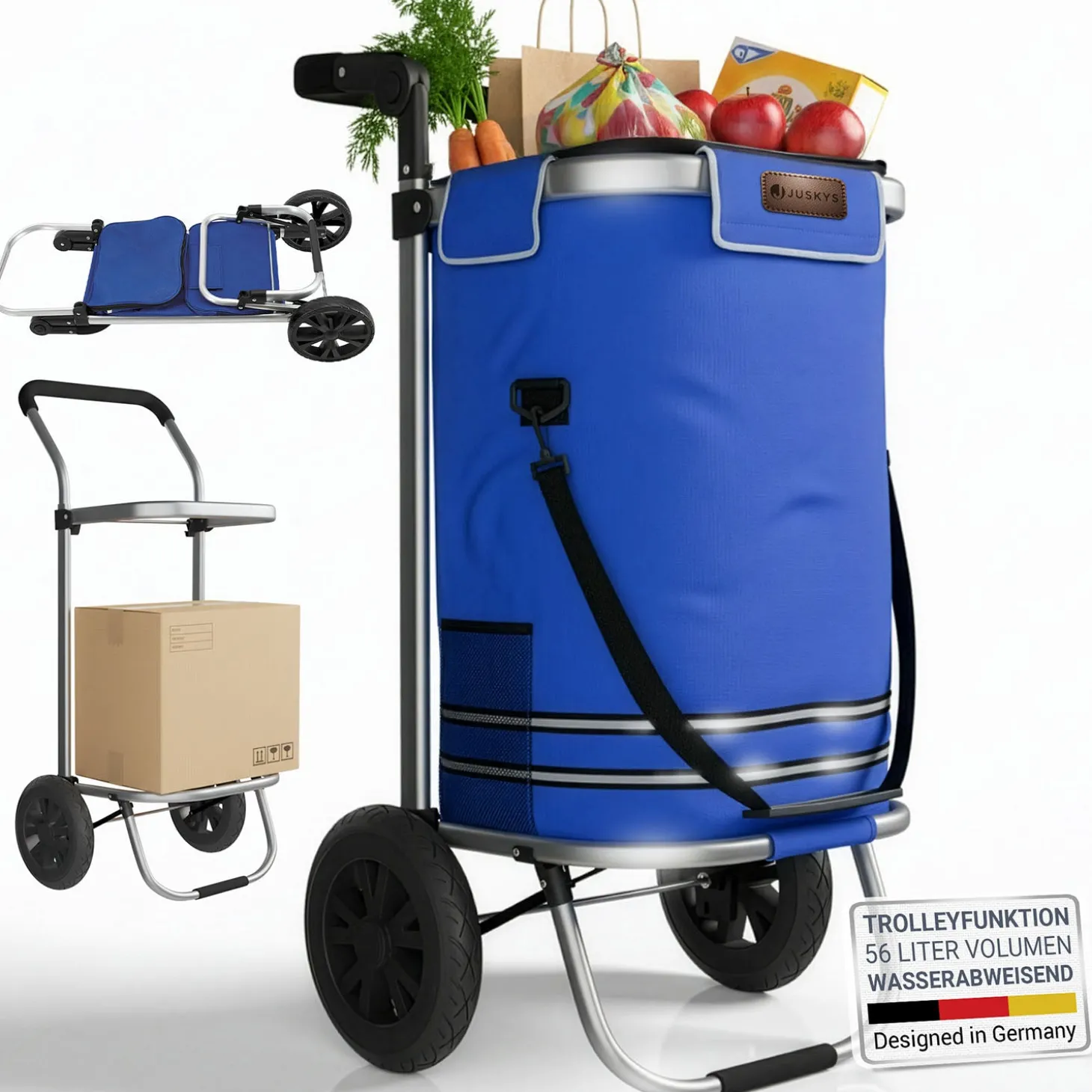 3in1 Einkaufstrolley - 56 L Kapazität