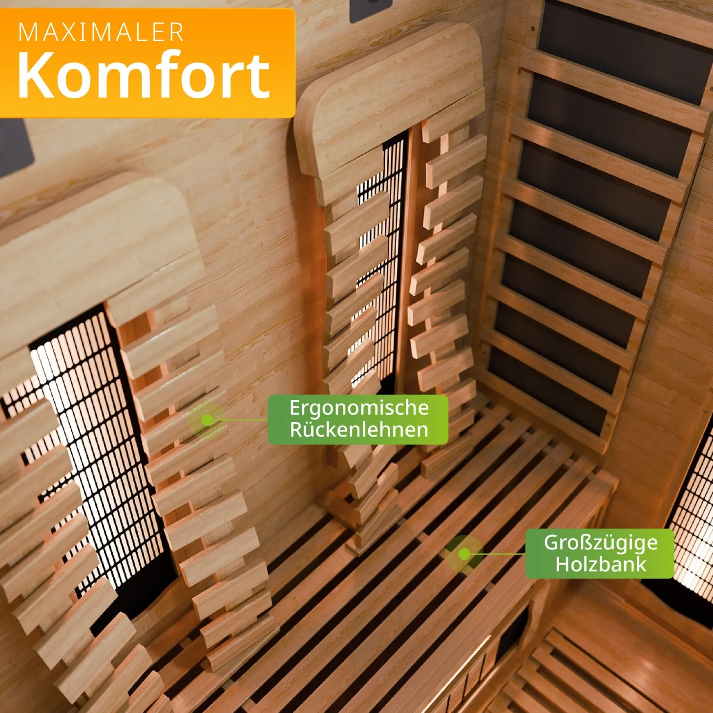Infrarotkabine Kiruna 130 Premium