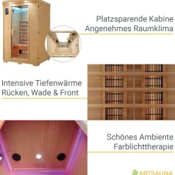 Infrarotkabine Oslo mit Vollspektrumstrahler