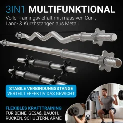 3in1 Hantelset 60kg