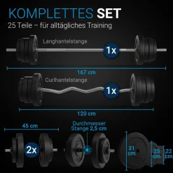 3in1 Hantelset 60kg