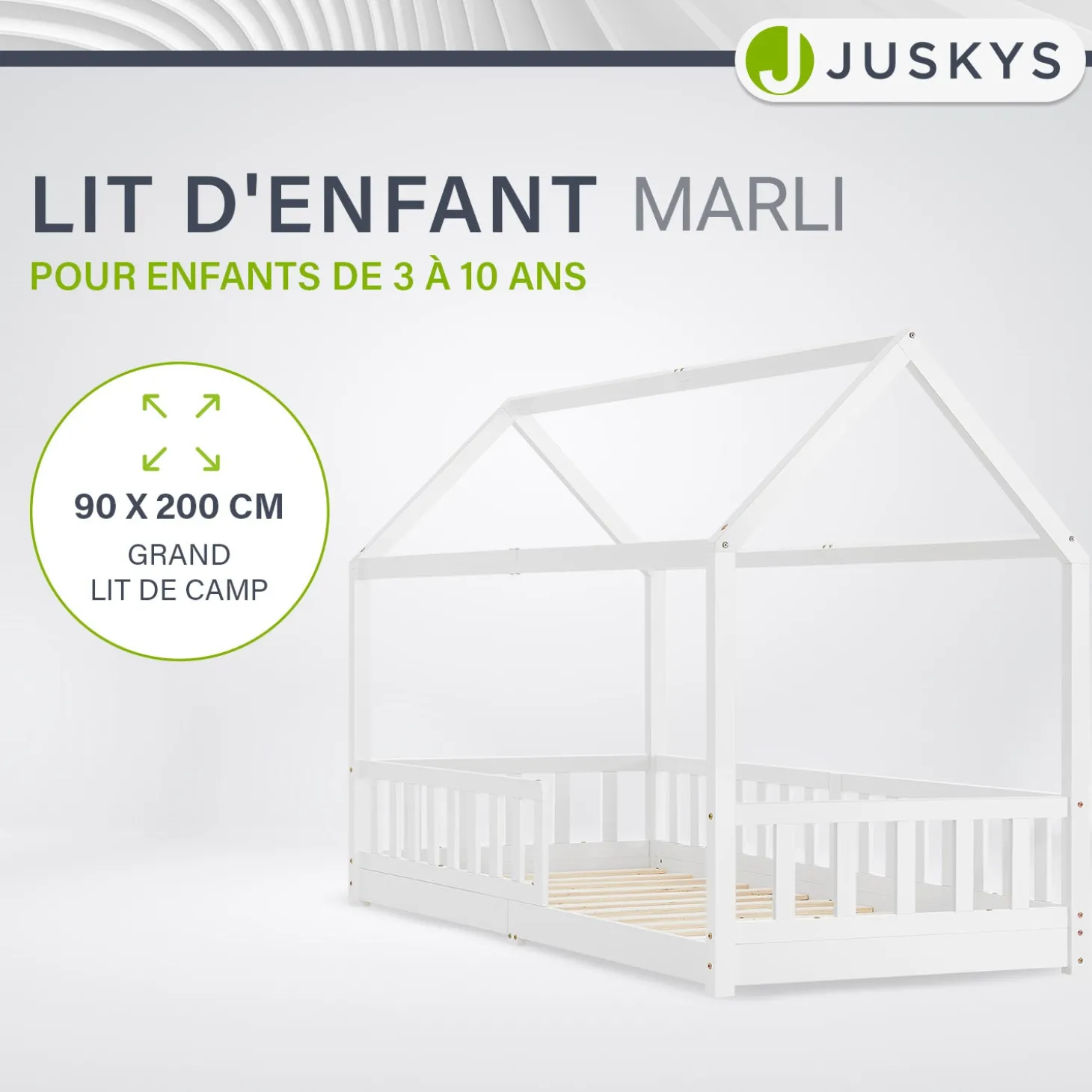Kinderbett Marli 90 x 200 cm