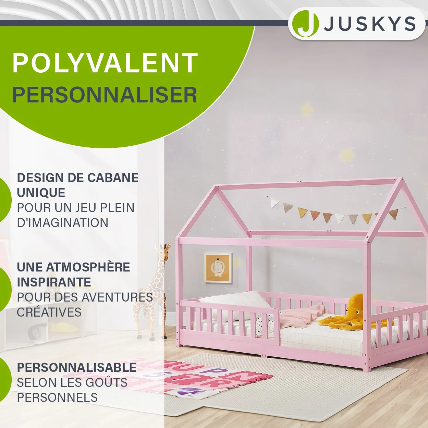 Kinderbett Marli 90 x 200 cm