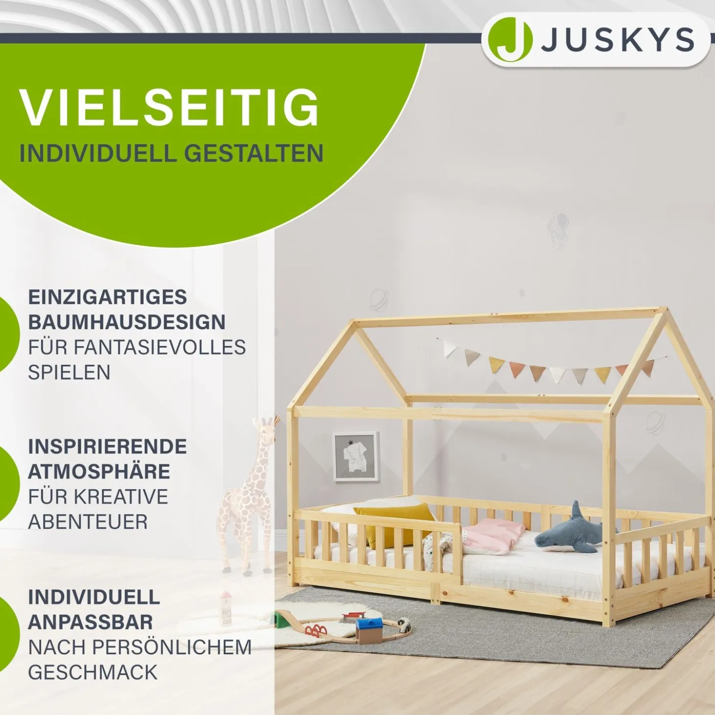 Kinderbett Marli 90 x 200 cm