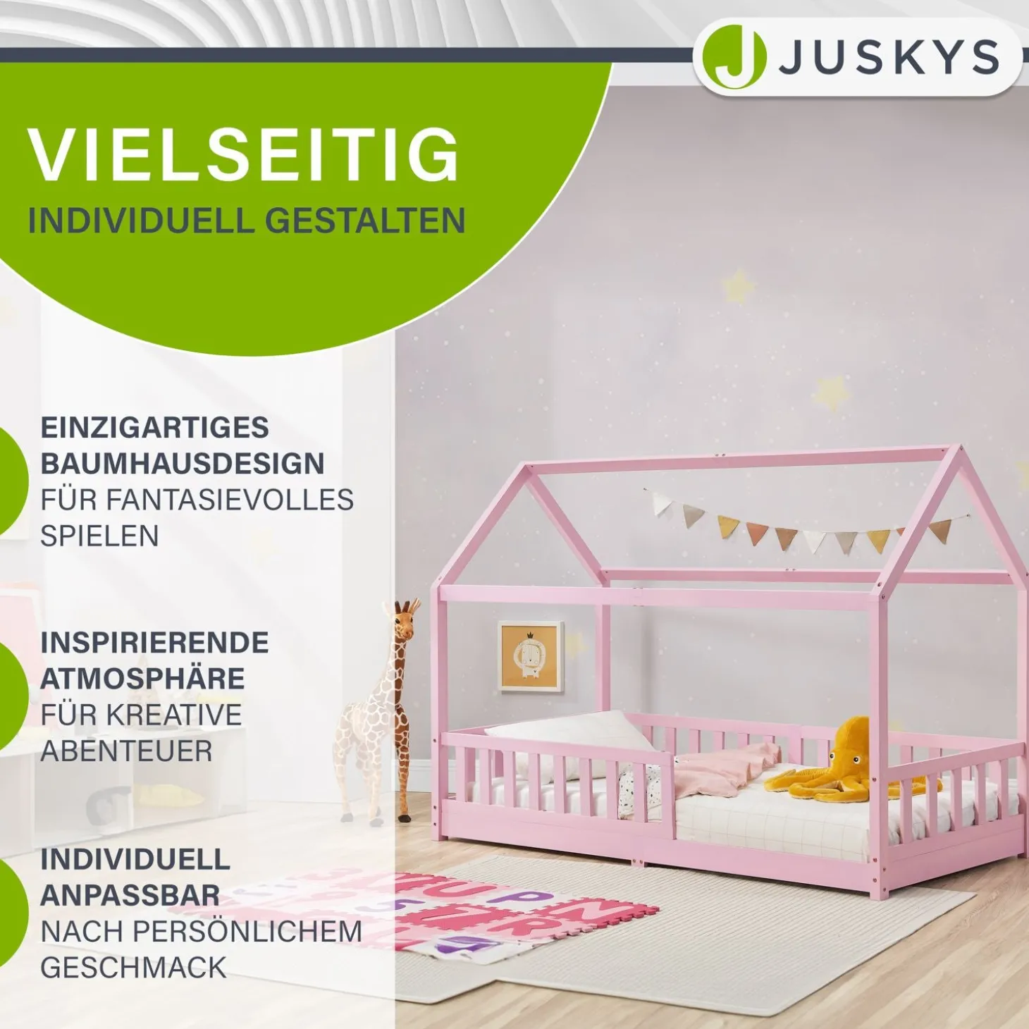 Kinderbett Marli 90 x 200 cm