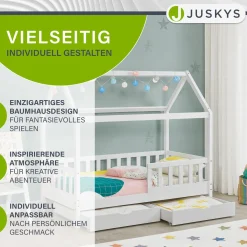Kinderbett Marli 80 x 160 cm mit Bettkasten