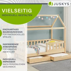 Kinderbett Marli 80 x 160 cm mit Bettkasten