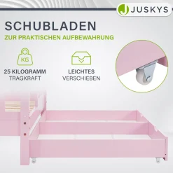 Kinderbett Marli 90 x 200 cm mit Bettkasten
