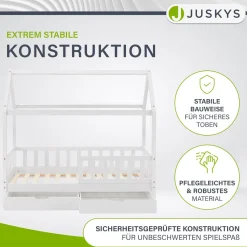 Kinderbett Marli 90 x 200 cm mit Bettkasten