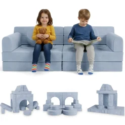 Kindersofa Kayo mit Cord Bezug & Kissen