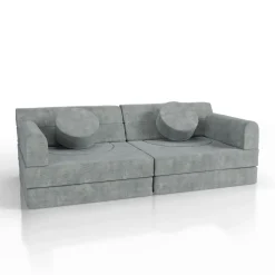 Kindersofa Kayo mit Cord Bezug & Kissen
