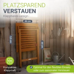 Klappbarer Holztisch Zadar