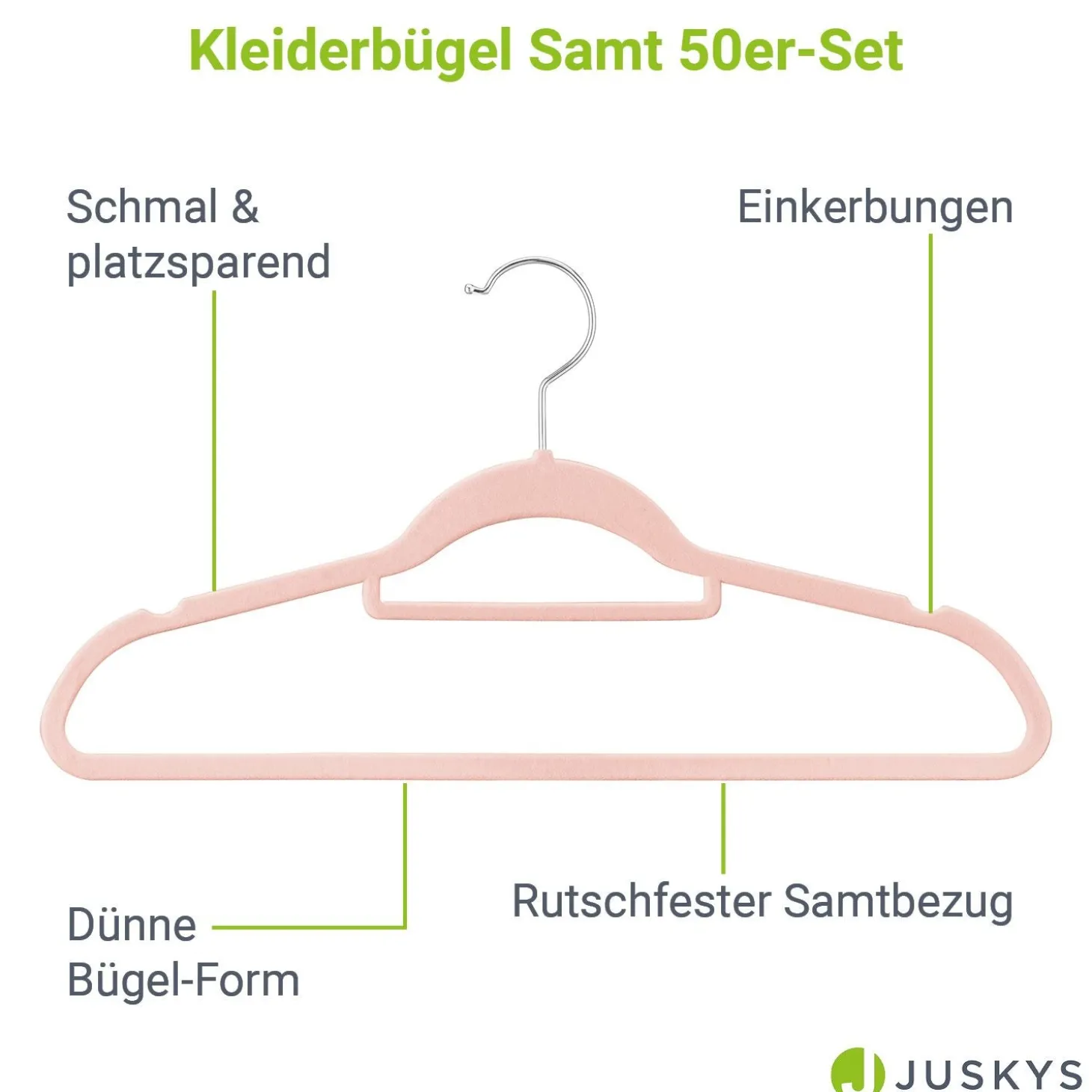 Kleiderbügel - Samt