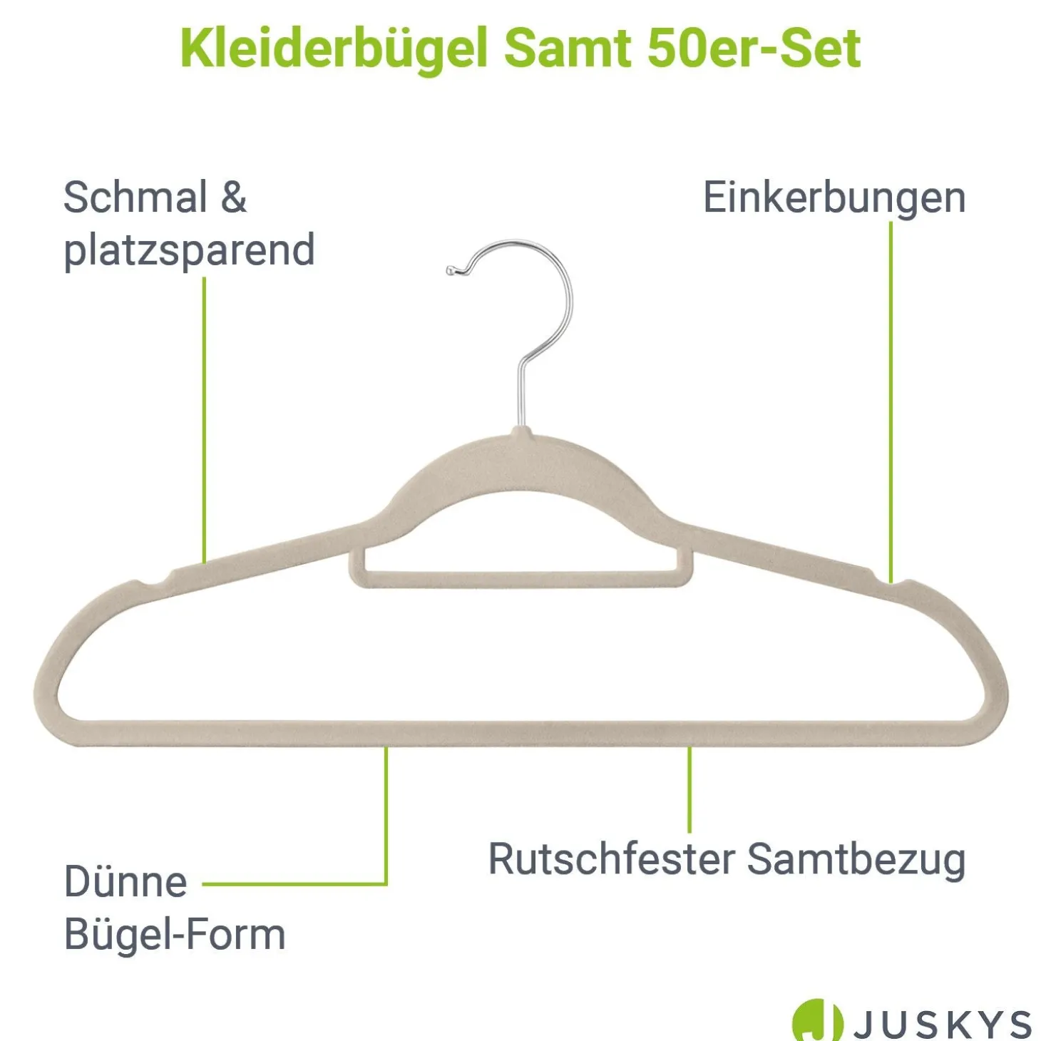 Kleiderbügel - Samt