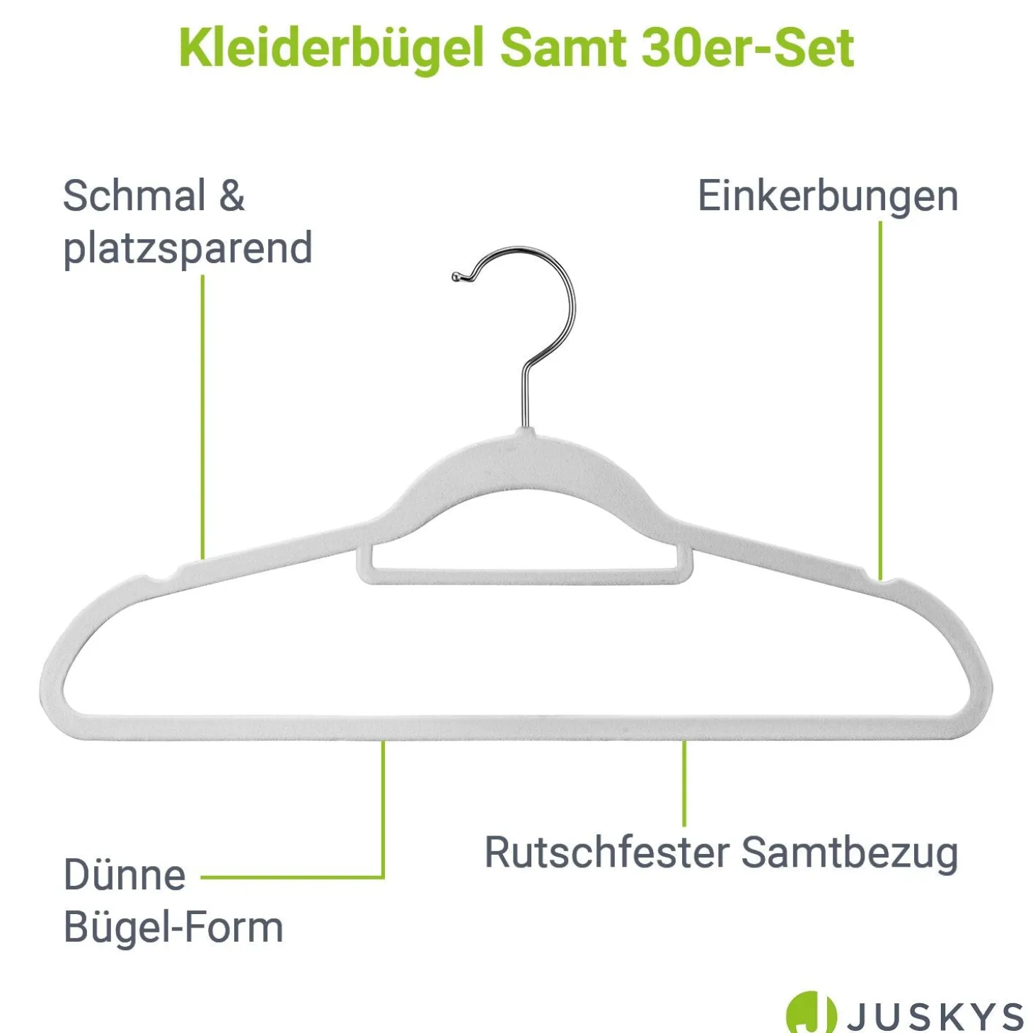 Kleiderbügel - Samt