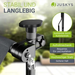Klemmmarkise Kapstadt mit Handkurbel