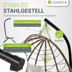 Korbhängesessel Aria inklusive Gestell