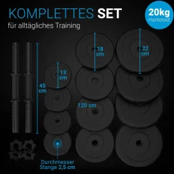 Kurzhantelset 20 kg