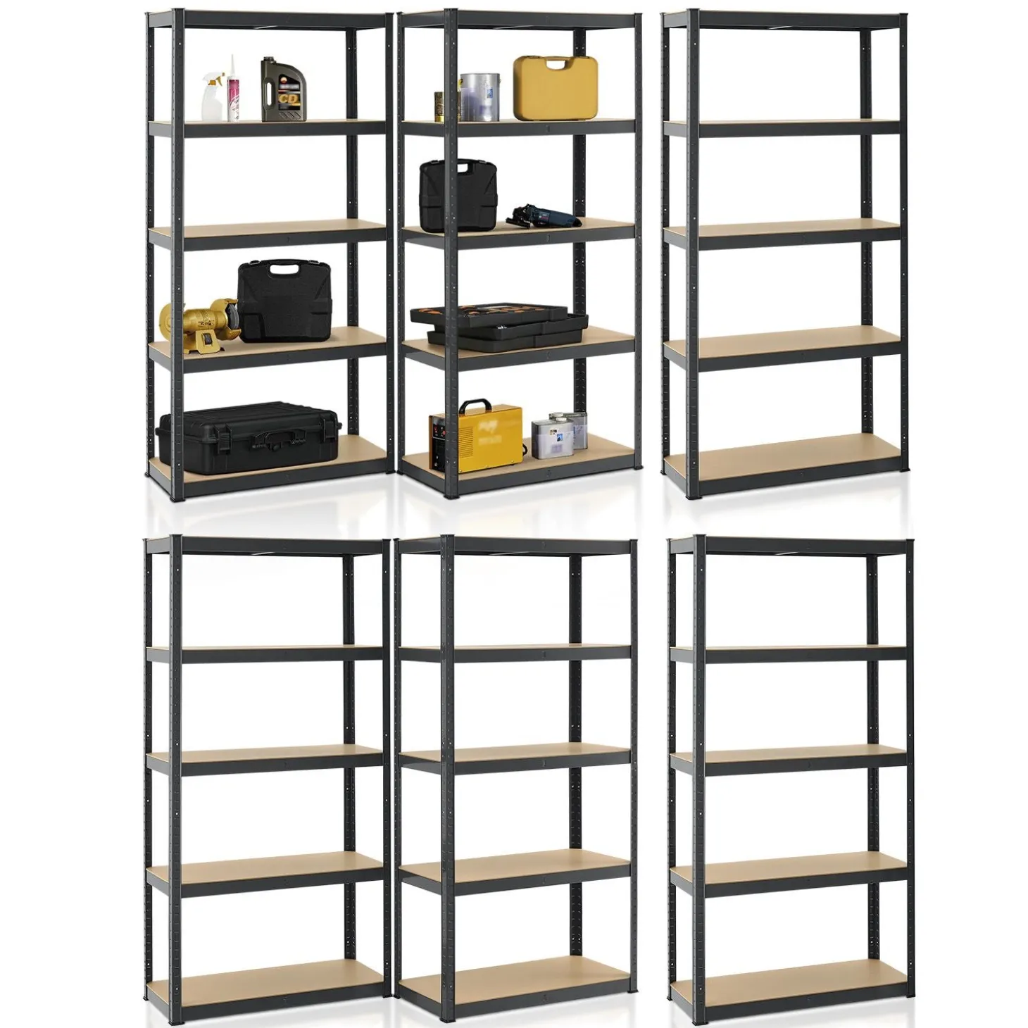 Lagerregal Basic 2er bis 8er Set 180 x 90 x 40 cm