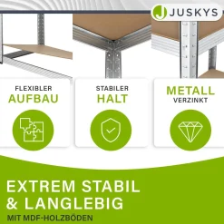 Lagerregal Basic 2er bis 8er Set 180 x 90 x 40 cm