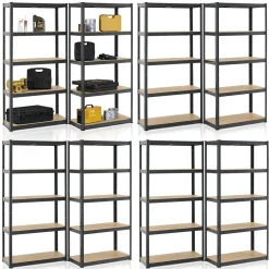 Lagerregal Basic 2er bis 8er Set 180 x 90 x 40 cm