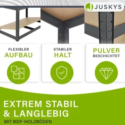 Lagerregal Basic 2er bis 8er Set 180 x 90 x 40 cm