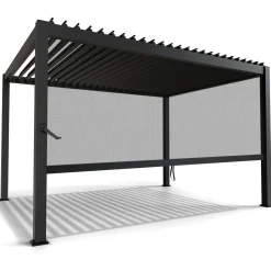 Lamellendach Tahiti 3 x 4 m inkl. 1x Seitenwand 4 m