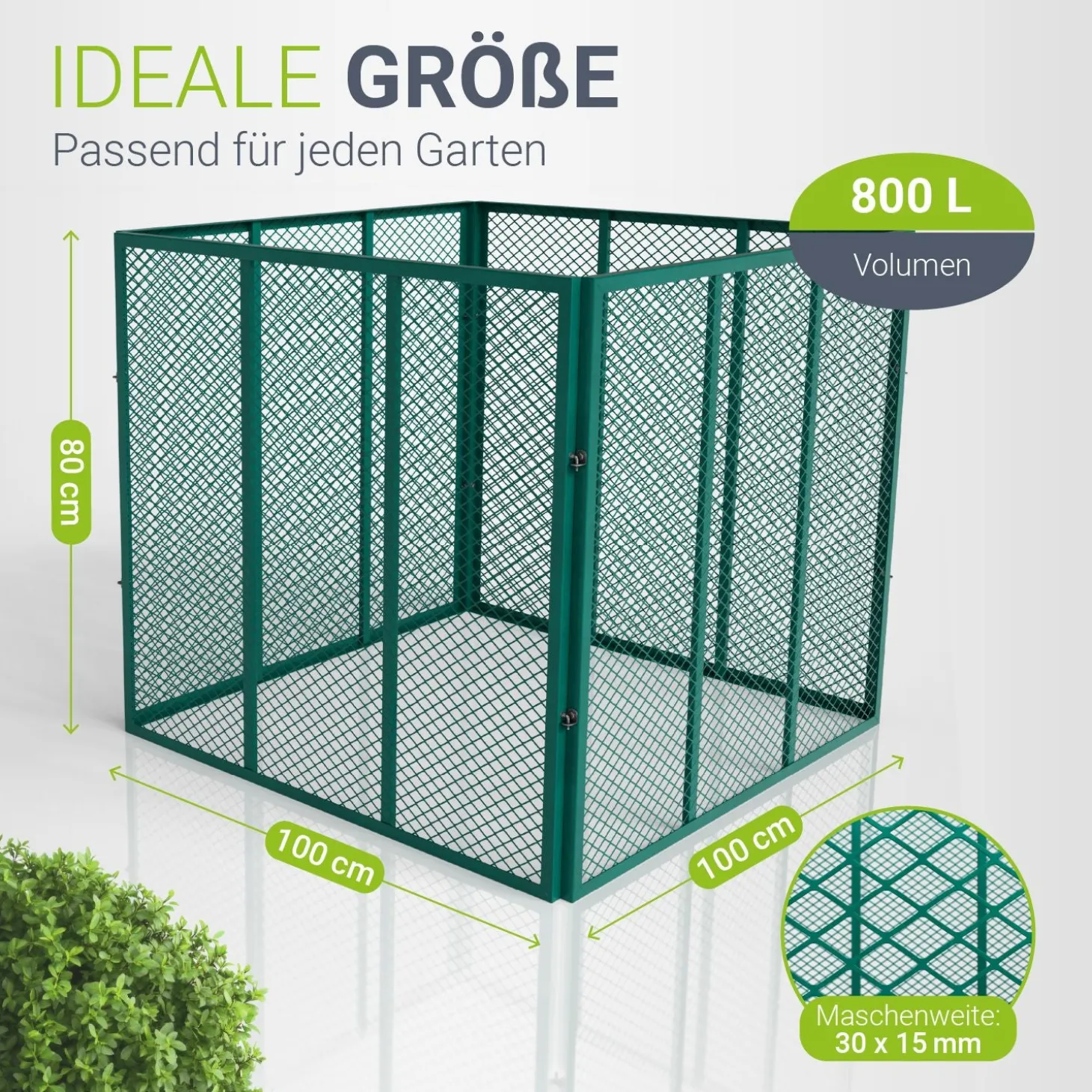 Metall Komposter für Gartenabfälle