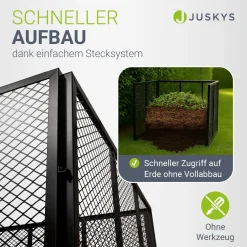 Metall Komposter für Gartenabfälle