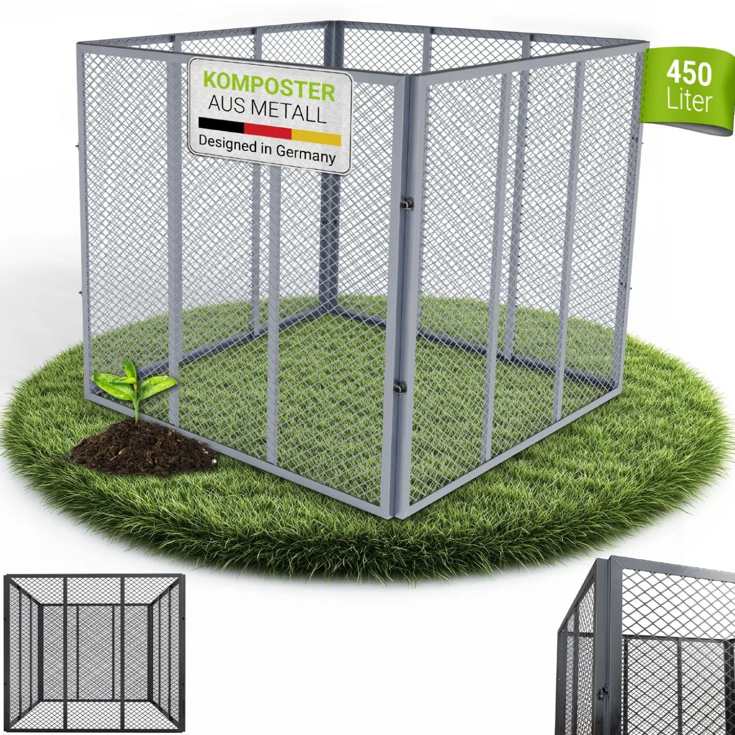 Metall Komposter für Gartenabfälle