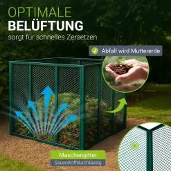Metall Komposter für Gartenabfälle