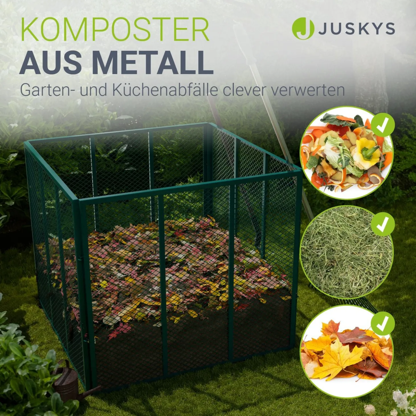 Metall Komposter für Gartenabfälle