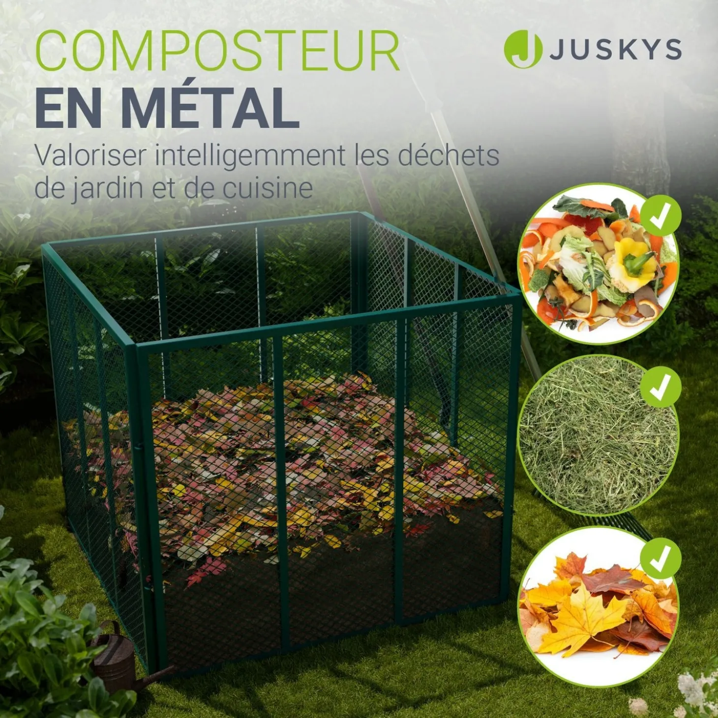 Metall Komposter für Gartenabfälle