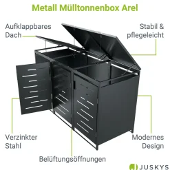 Metall Mülltonnenbox Arel