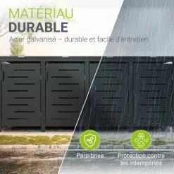 Metall Mülltonnenbox Arel