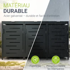 Metall Mülltonnenbox Arel