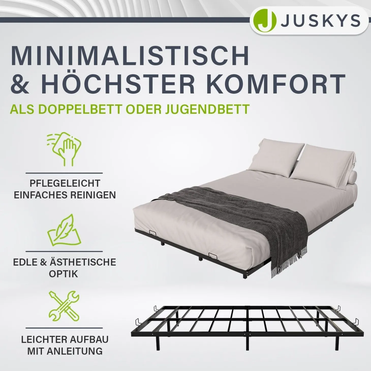 Metall Schwebebett Palamos
