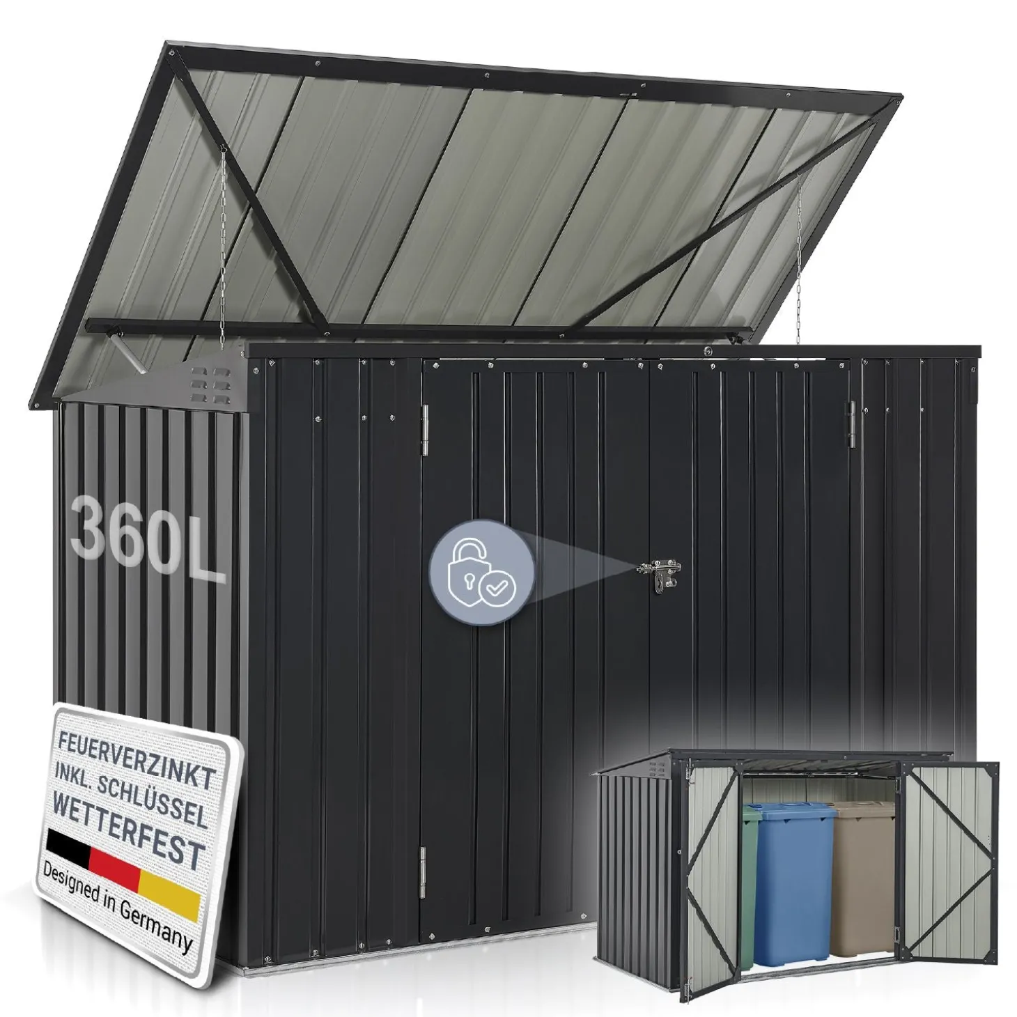 Mülltonnenbox Namur 1,9 m²