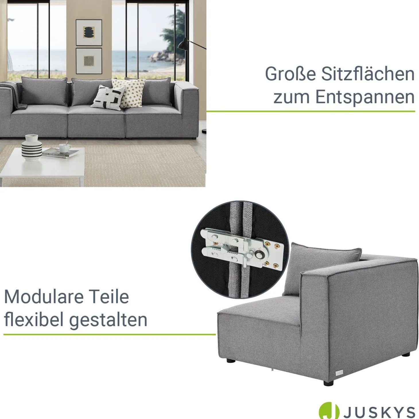 Modulares Sofa Domas M - 3 Sitzer
