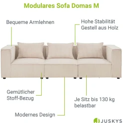 Modulares Sofa Domas M - 3 Sitzer