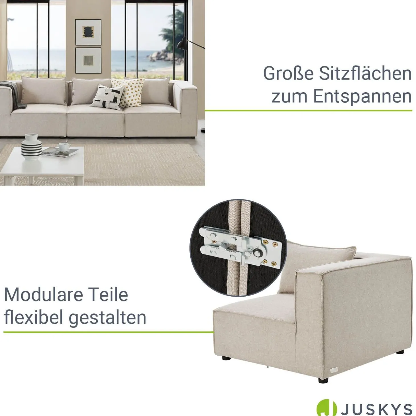 Modulares Sofa Domas M - 3 Sitzer