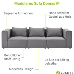 Modulares Sofa Domas M - 3 Sitzer