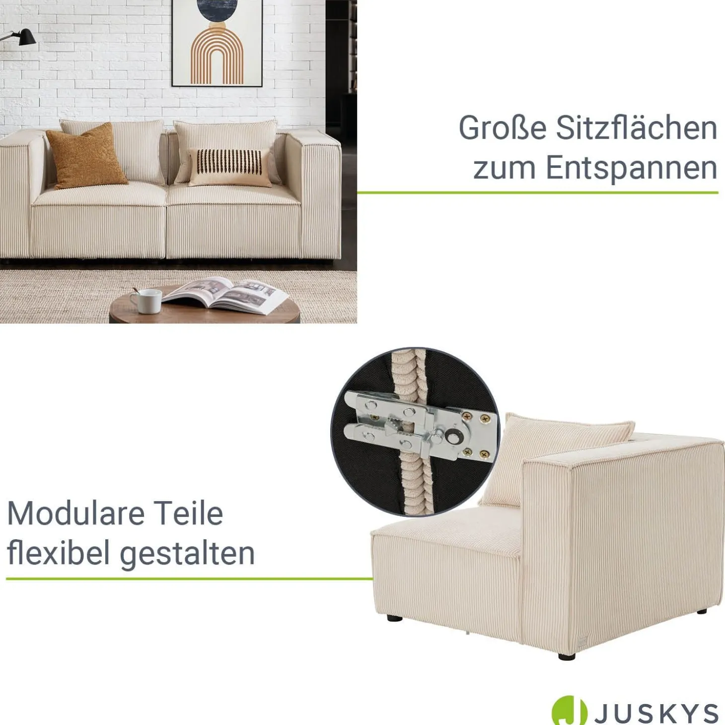 Modulares Sofa Domas S - 2 Sitzer