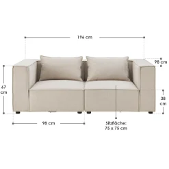 Modulares Sofa Domas S - 2 Sitzer