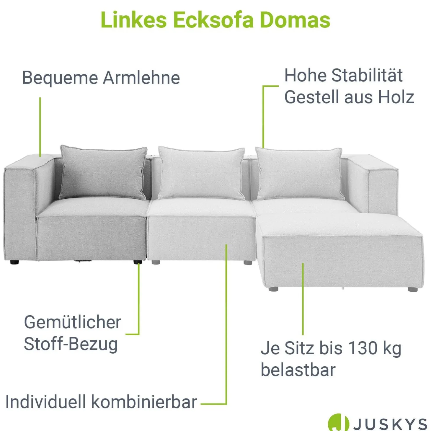 Modulares Sofa Domas - Variantenauswahl