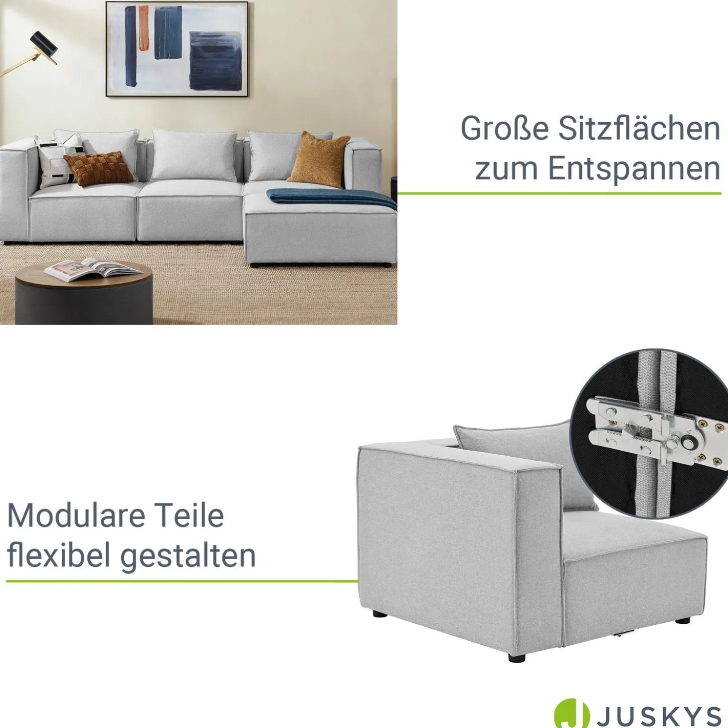 Modulares Sofa Domas - Variantenauswahl
