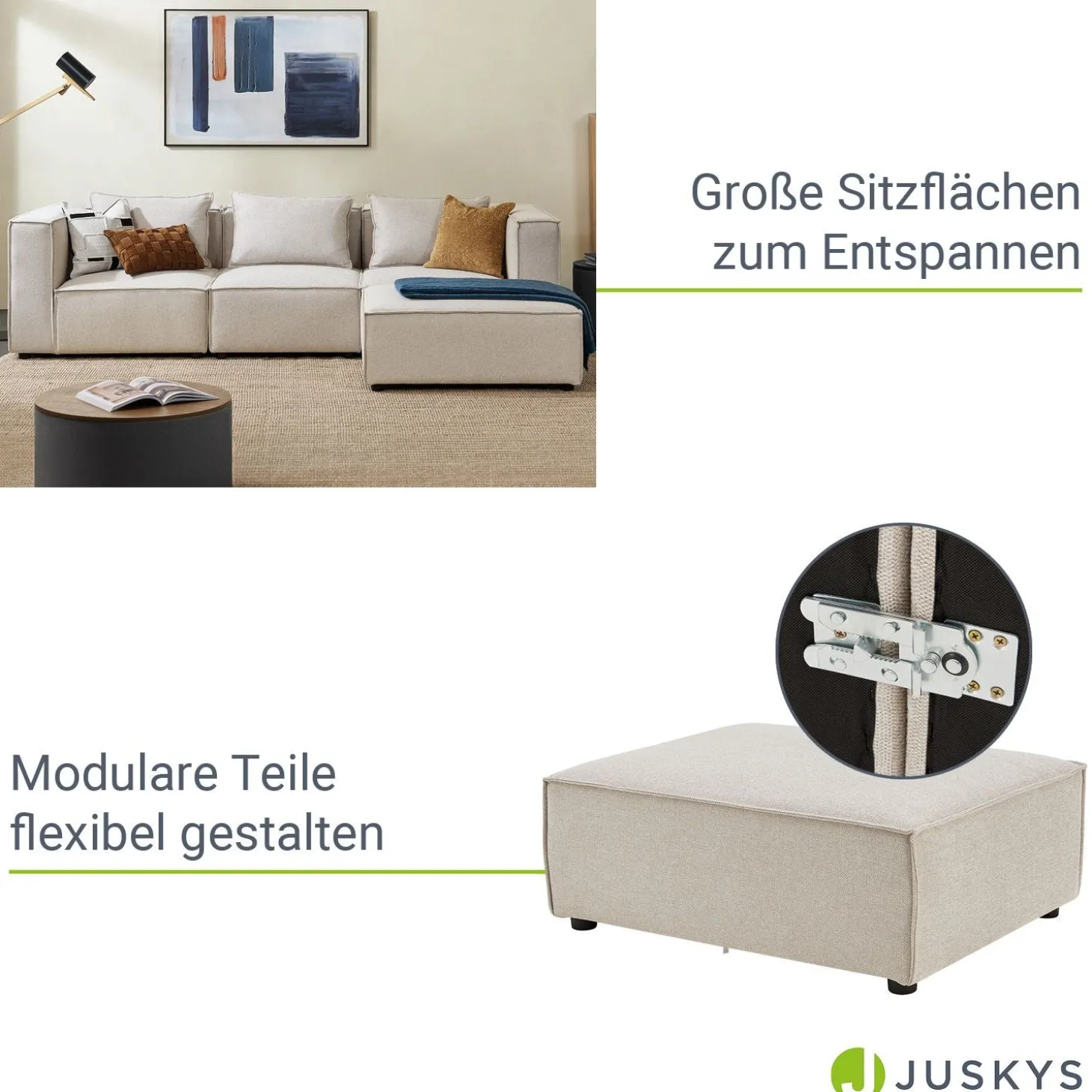 Modulares Sofa Domas - Variantenauswahl