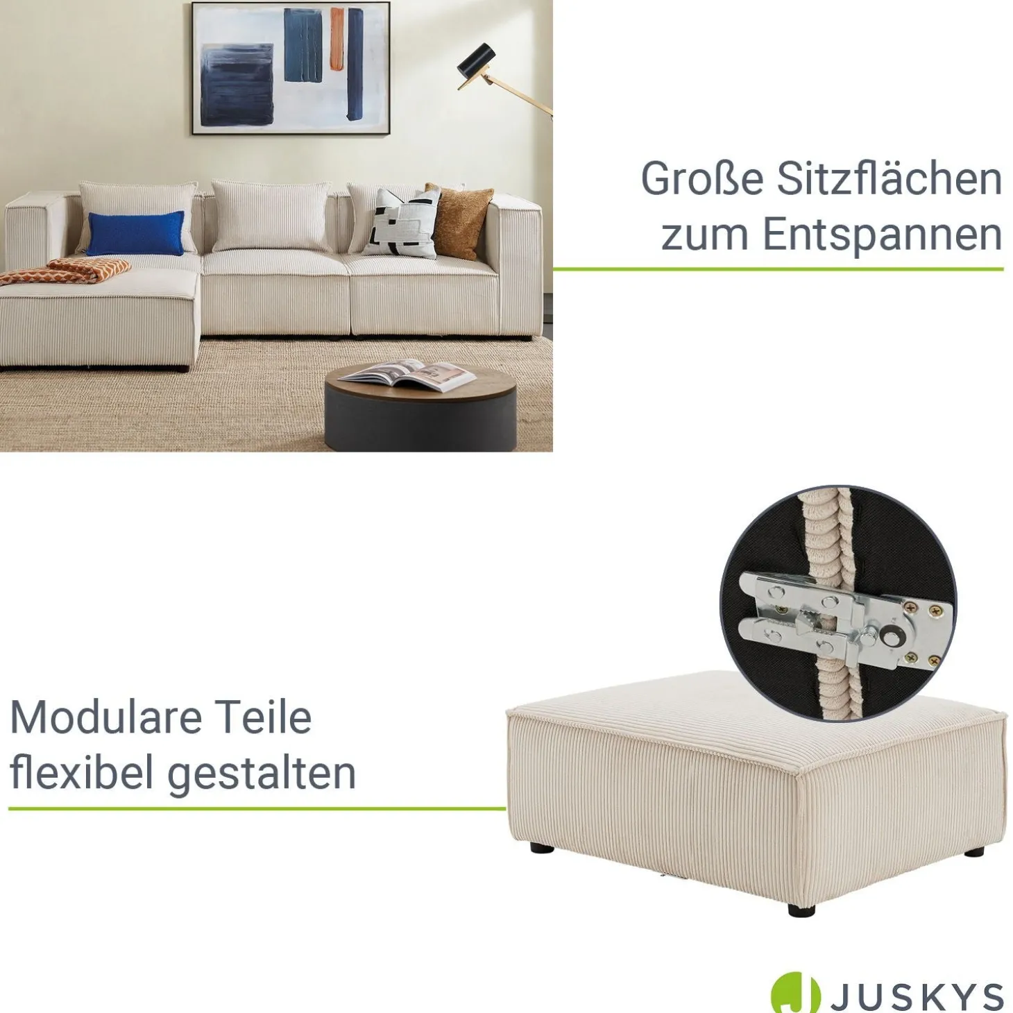 Modulares Sofa Domas - Variantenauswahl