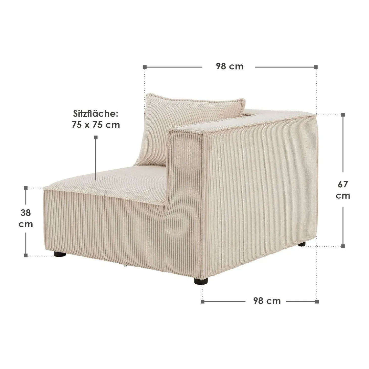 Modulares Sofa Domas - Variantenauswahl