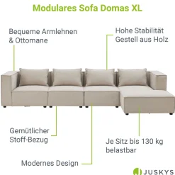 Modulares Sofa Domas XL - 4 Sitzer